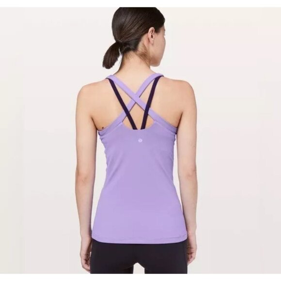 Lululemon Rally Your Heart Tank Top Enchanted Iris Dark Purple Womens Size 10 - Picture 2 of 6